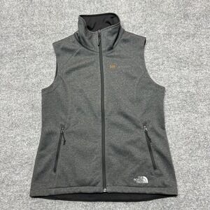 The North Face Vest Womens Medium Gray Softshell Full Zip WindWall Vertafore